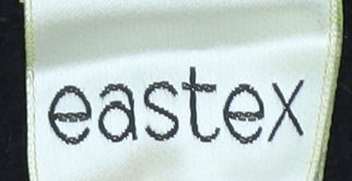 Eastex Women's Black Cardigan, Collared Wool Blend L