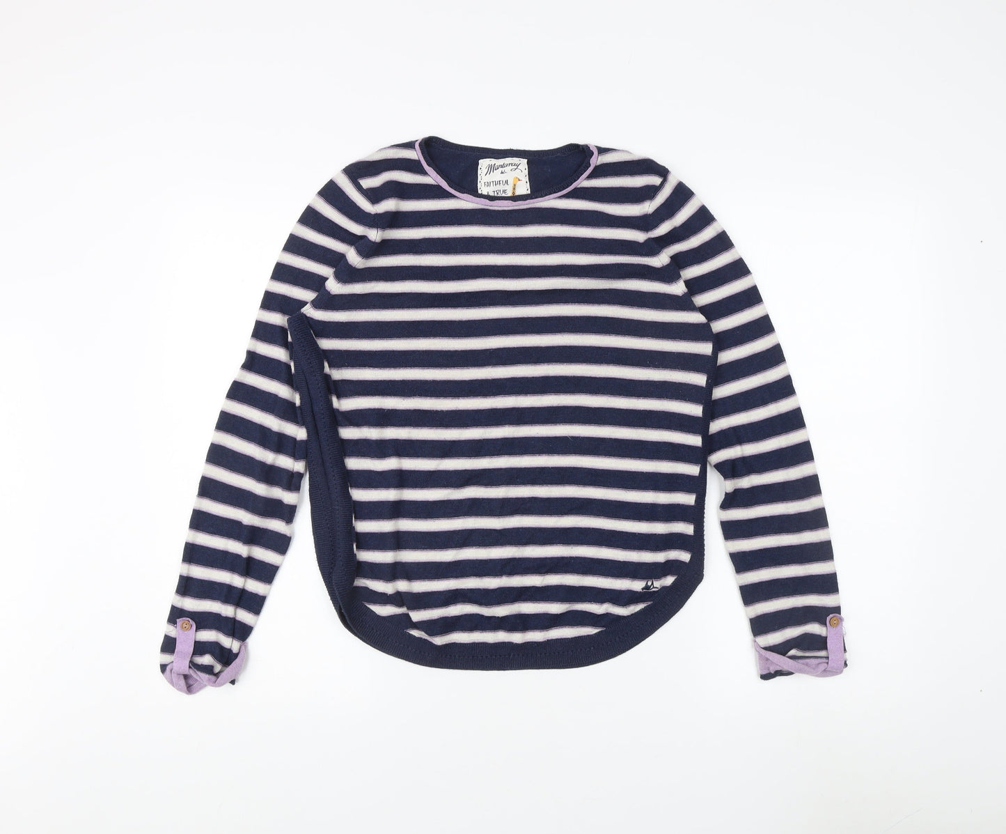 Womens UK Size 12 Mantaray Blue Pullover Jumper