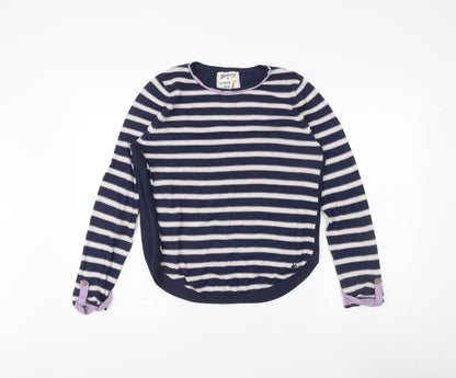 Womens UK Size 12 Mantaray Blue Pullover Jumper