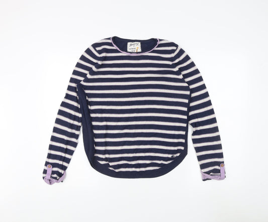 Womens UK Size 12 Mantaray Blue Pullover Jumper
