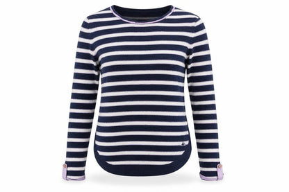 Womens UK Size 12 Mantaray Blue Pullover Jumper