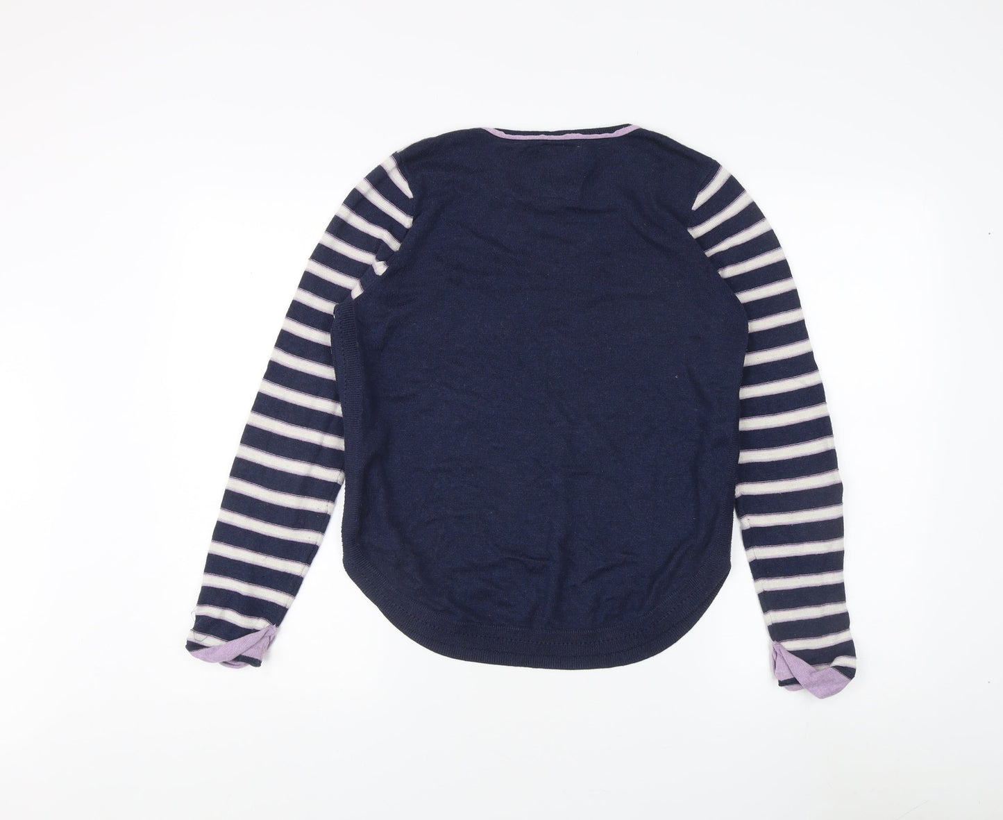 Womens UK Size 12 Mantaray Blue Pullover Jumper