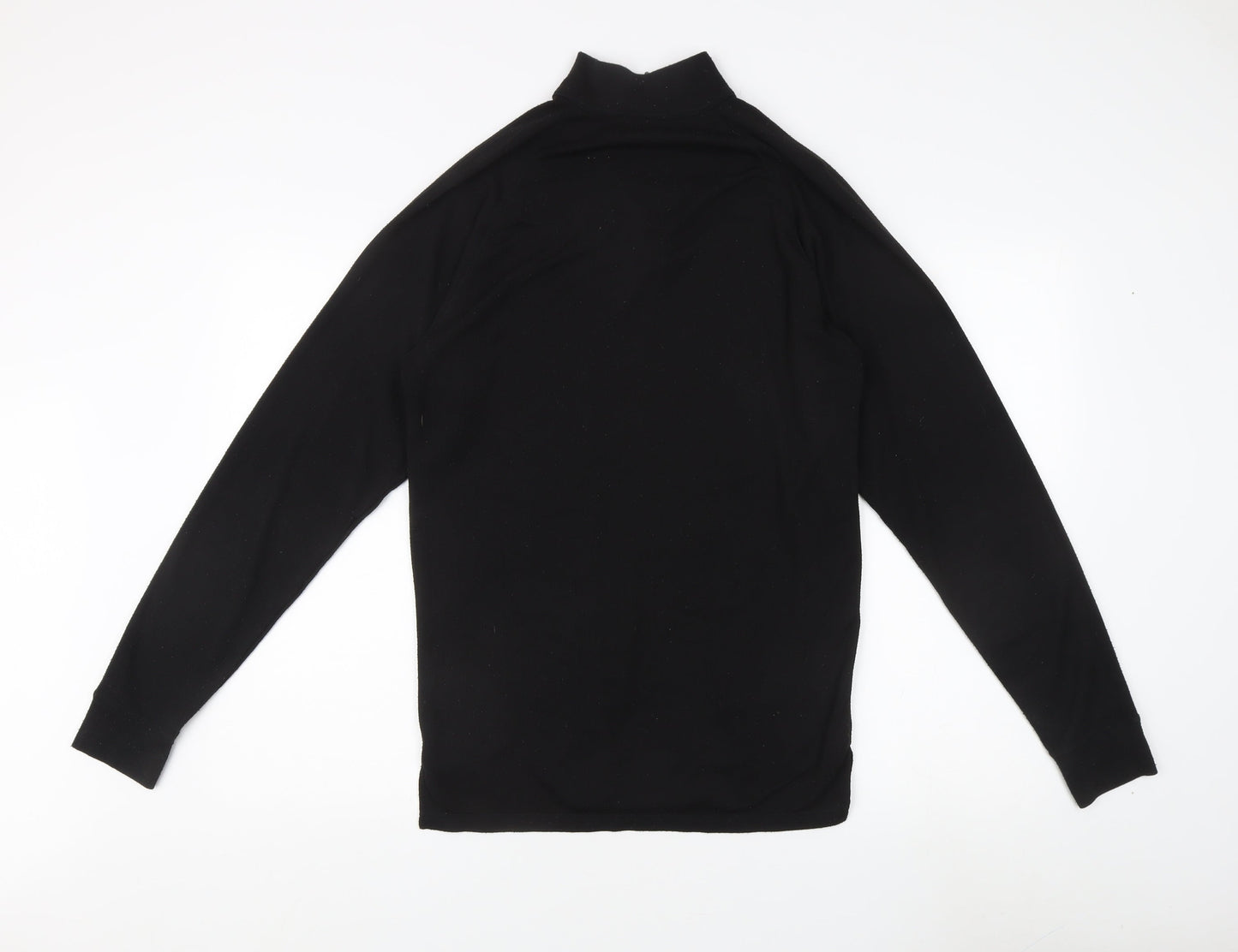 Trespass Men's Black 1/4 Zip Fleece Sweatshirt, L