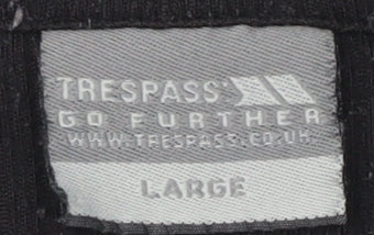 Trespass Men's Black 1/4 Zip Fleece Sweatshirt, L