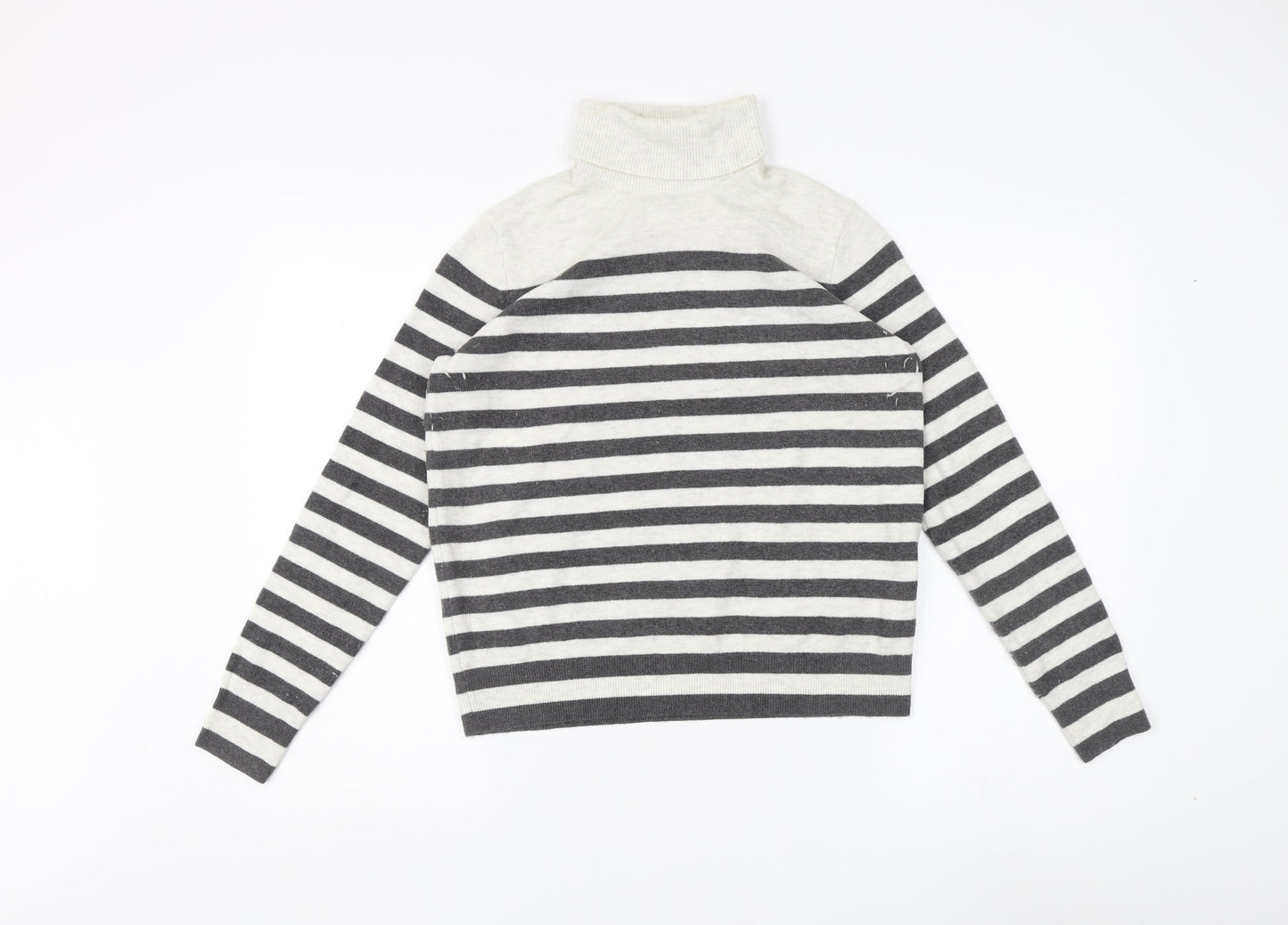 Marks and Spencer Women’s Striped Roll Neck Jumper S
