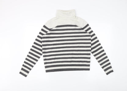 Marks and Spencer Women’s Striped Roll Neck Jumper S