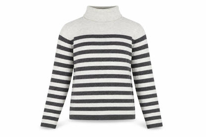 Marks and Spencer Women’s Striped Roll Neck Jumper S