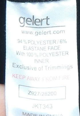 Gelert Unisex Adults Black Full Zip Jacket Size 12