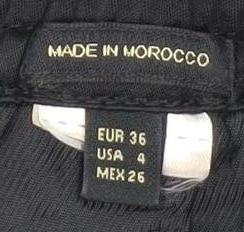 Massimo Dutti Black Women's Trousers, Size 8, Classic