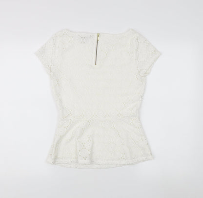 Banana Republic Women's White Lace Top Size 2