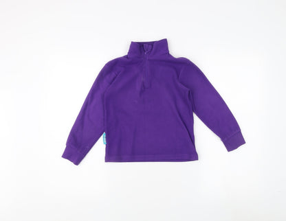 Mountain Warehouse Girls Purple Fleece Sweatshirt 5-6 Years