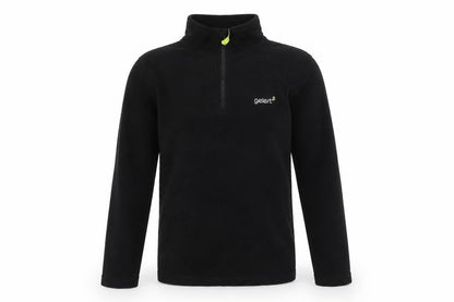 Front view of Gelert boys’ black fleece pullover sweatshirt 11-12 yrs