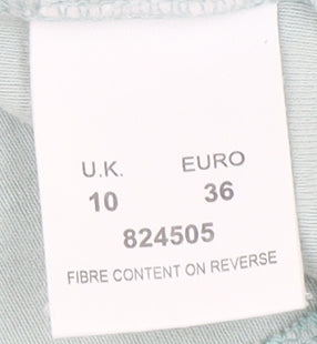 Womens UK Size 10 Eastex Blue Basic T-Shirt