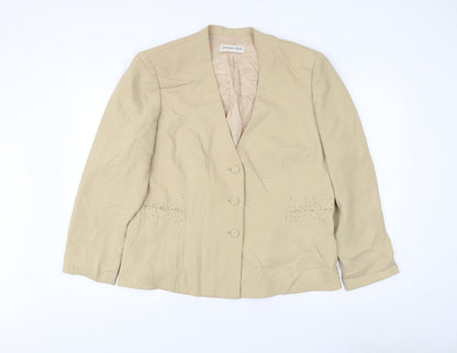 Jacques Vert Women's Beige Suit Jacket Size 20