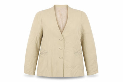 Womens UK Size 20 Jacques Vert Regular Beige Suit Jacket