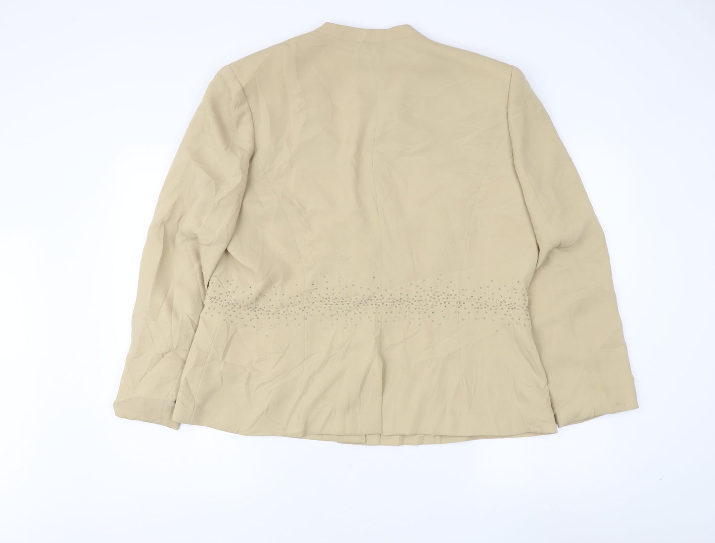 Jacques Vert Women's Beige Suit Jacket Size 20