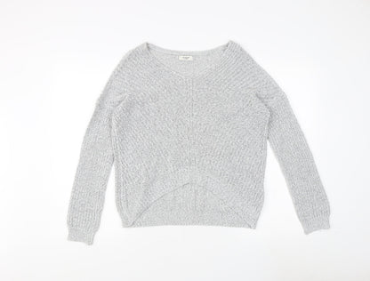 Womens UK Size S Jacqueline de Yong Grey Pullover Jumper
