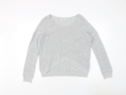 Womens UK Size S Jacqueline de Yong Grey Pullover Jumper