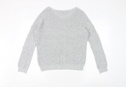 Womens UK Size S Jacqueline de Yong Grey Pullover Jumper
