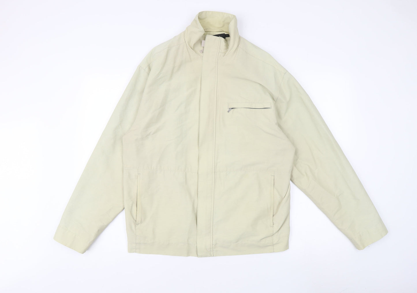 Mens UK Size M Jeff Banks Beige Windbreaker Coat