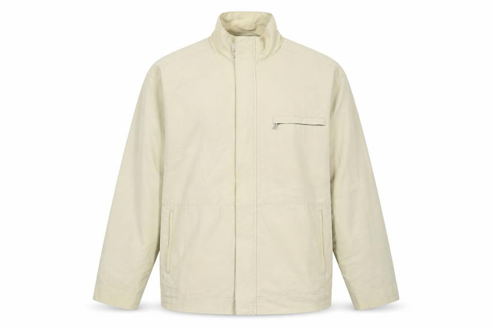 Mens UK Size M Jeff Banks Beige Windbreaker Coat