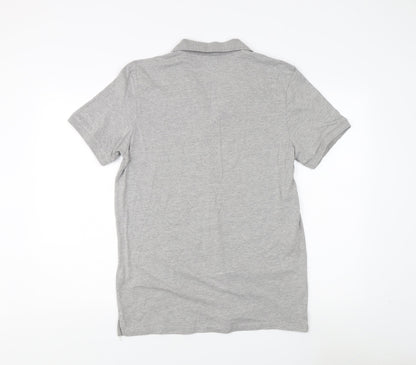 Jack & Jones Men's Grey Polo Shirt L Short Sleeve