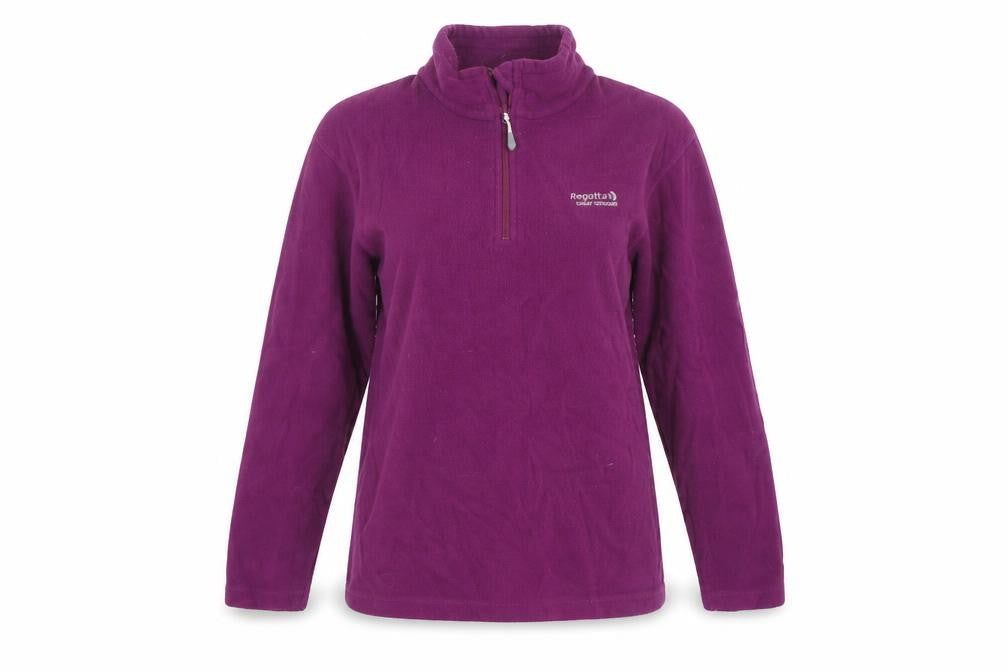 Womens UK Size 12 Regatta Purple Henley Sweatshirt