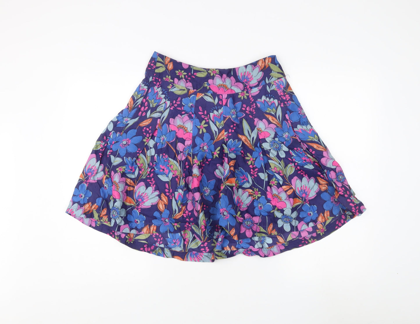 Fat Face Women's Multicoloured A-Line Floral Skirt Size 8