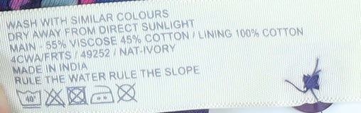 Fat Face Women's Multicoloured A-Line Floral Skirt Size 8