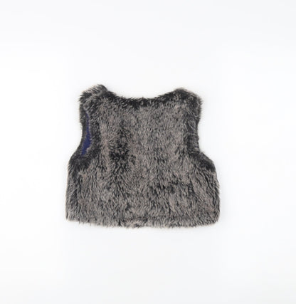 Montaray Girls Grey Faux Fur Waistcoat 4-5 Years