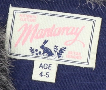 Montaray Girls Grey Faux Fur Waistcoat 4-5 Years