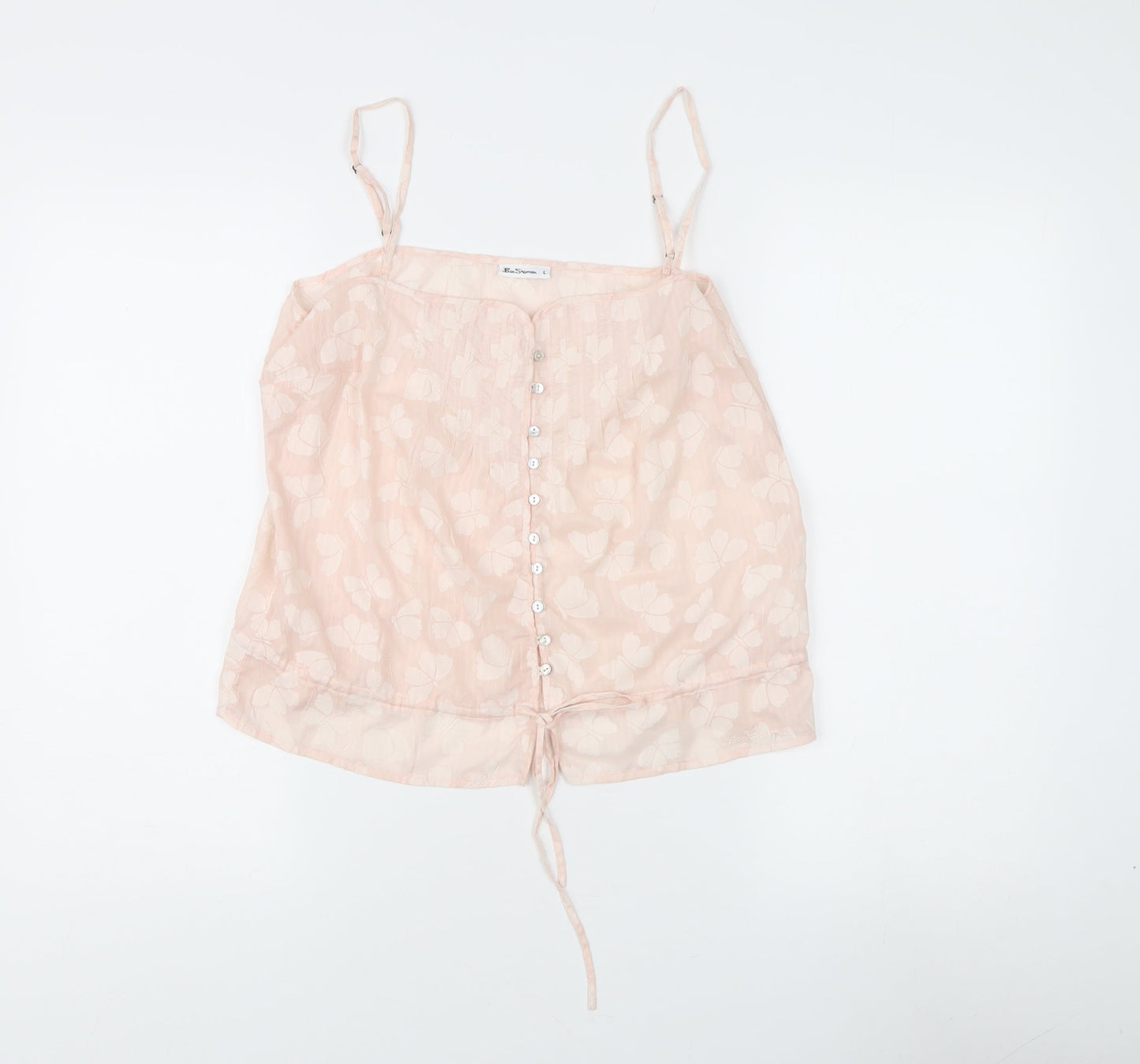 Womens UK Size L Ben Sherman Pink Camisole Blouse