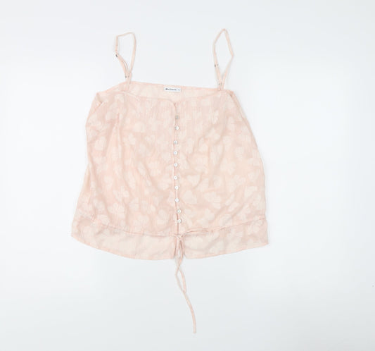 Ben Sherman Pink Camisole Blouse Women L Summer Floral