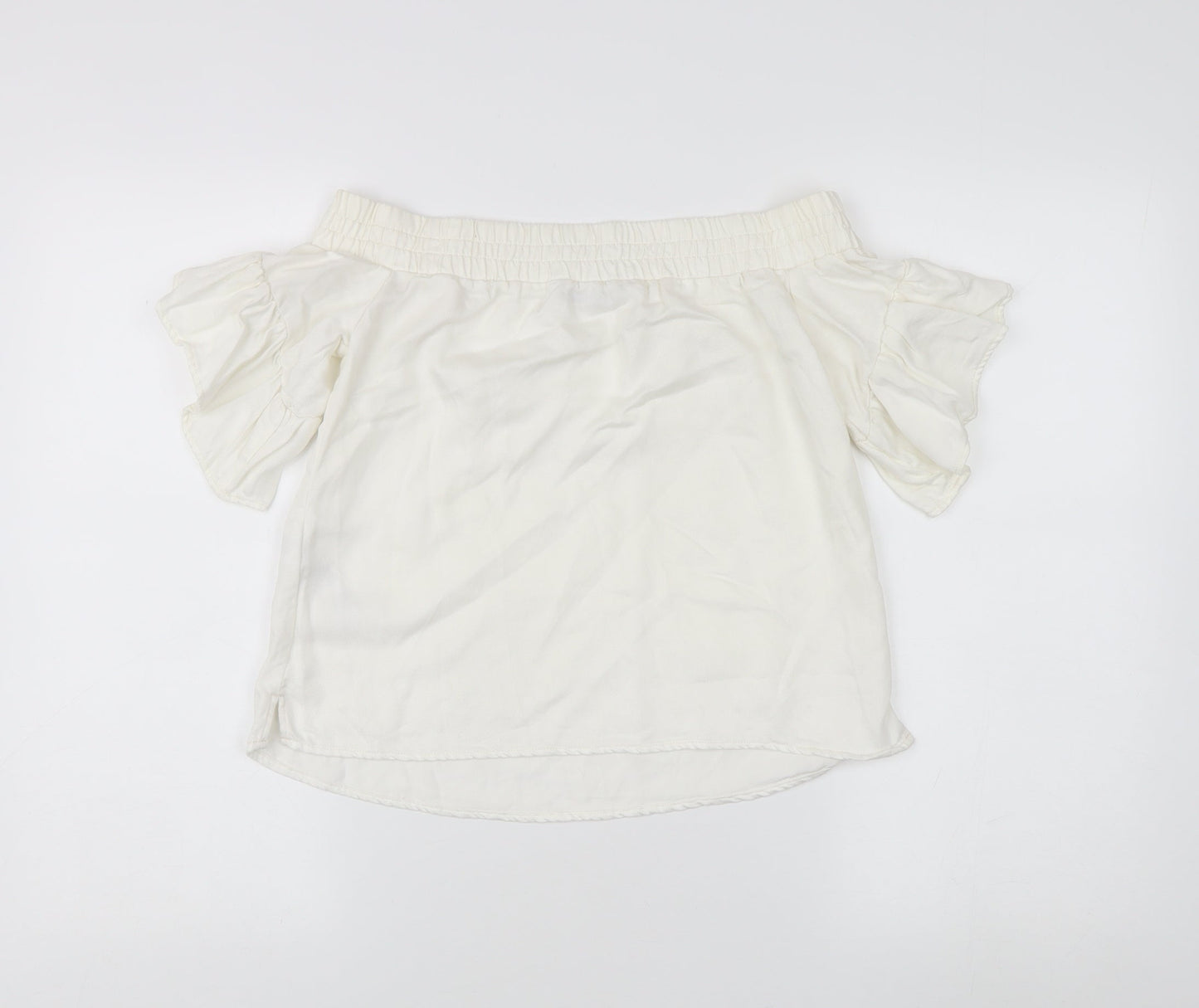 AllSaints Women's Off the Shoulder Ivory Blouse XS