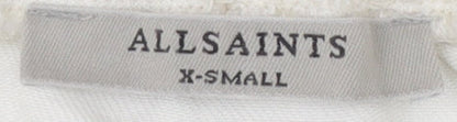 AllSaints Women's Off the Shoulder Ivory Blouse XS