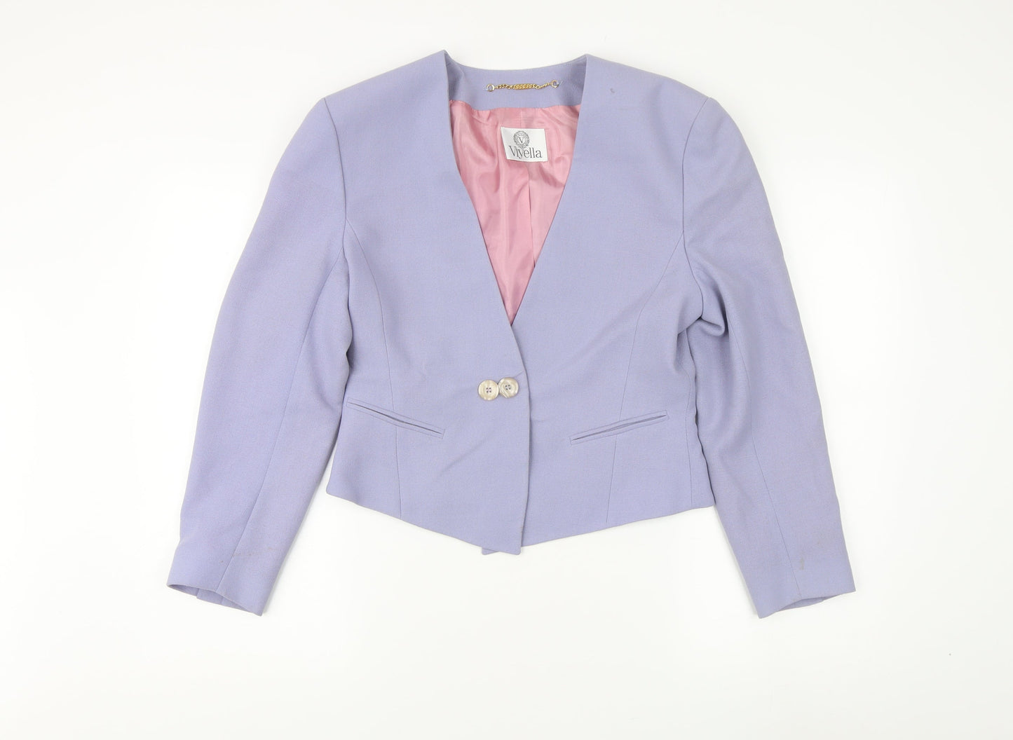 Viyella Women's Purple Tuxedo Blazer, Size 10