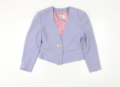 Viyella Women's Purple Tuxedo Blazer, Size 10