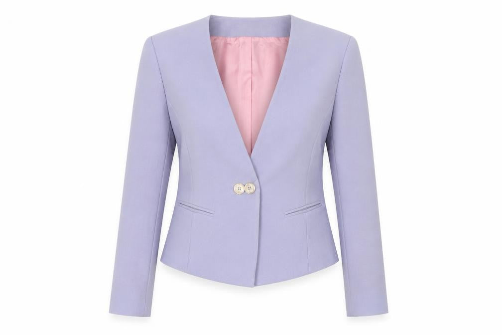 Womens UK Size 10 Viyella Regular Purple Blazer