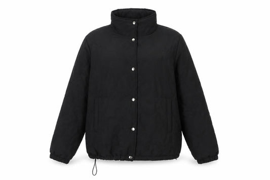 Womens UK Size XL Jacqueline de Yong Black Quilted Coat