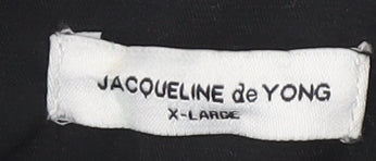 Jacqueline de Yong Women's Black Quilted Jacket XL