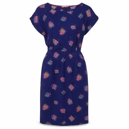 White Stuff Women’s Blue Geometric Dress, Size 8