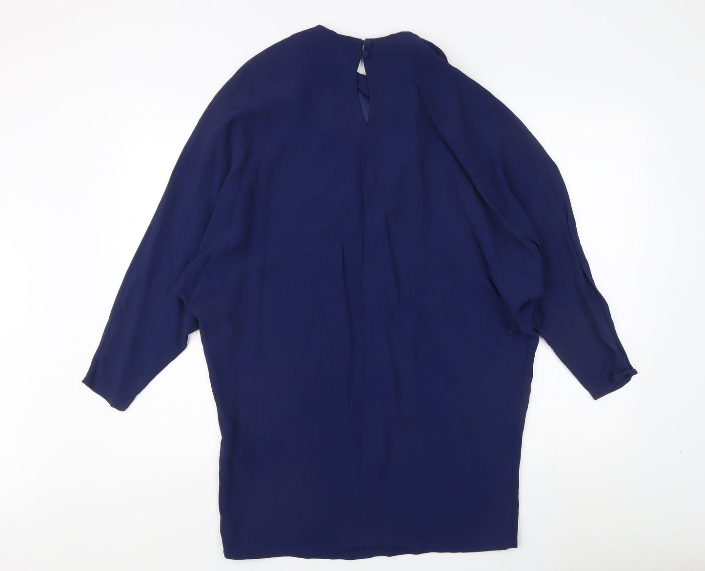 Womens UK Size 12 Reiss Blue Tunic Blouse