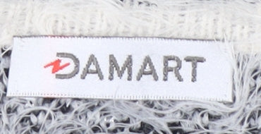 Damart Women's White Geometric Cardigan M