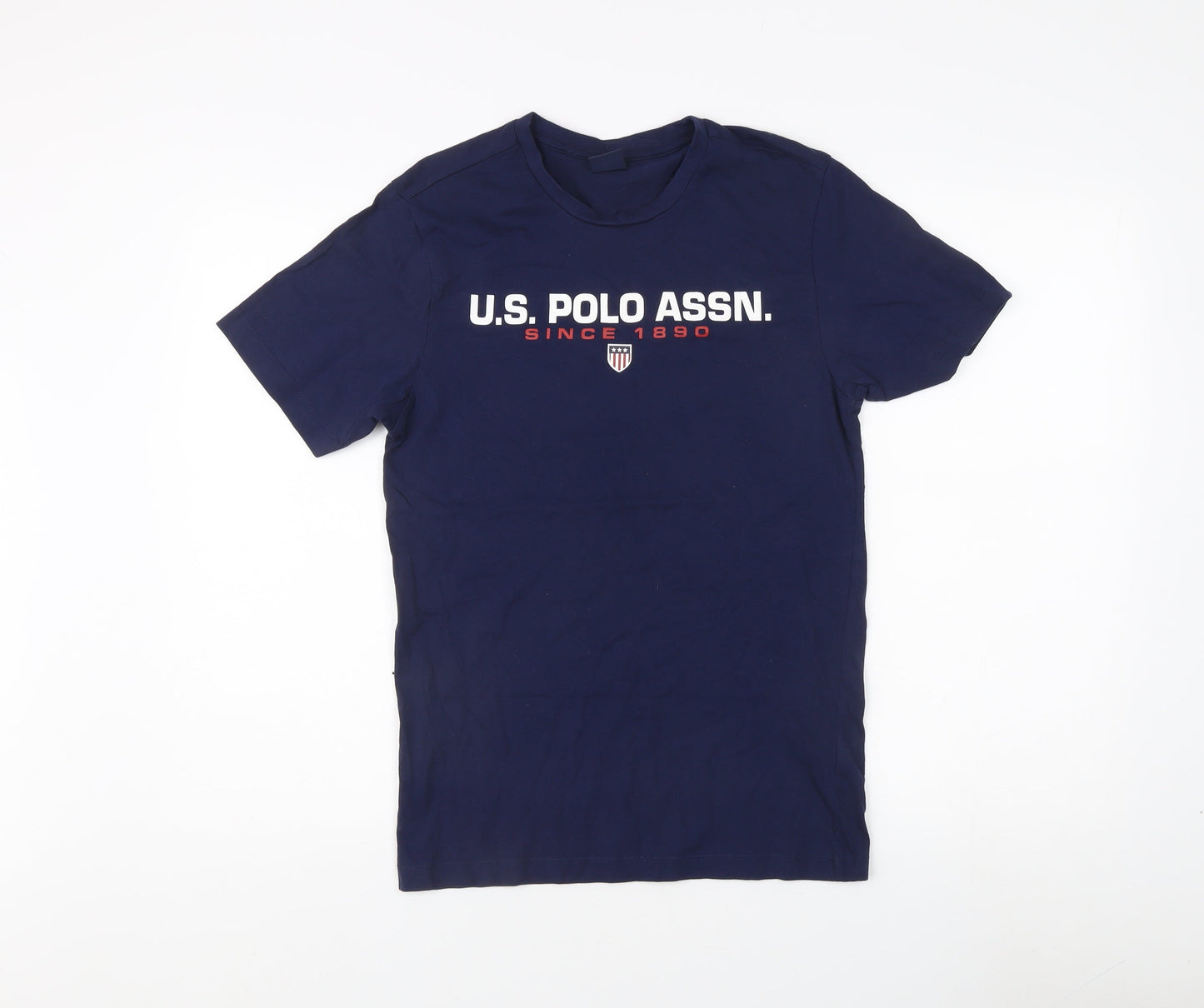 Unisex Adults UK Size XS U.S. Polo Assn. Blue Basic T-Shirt