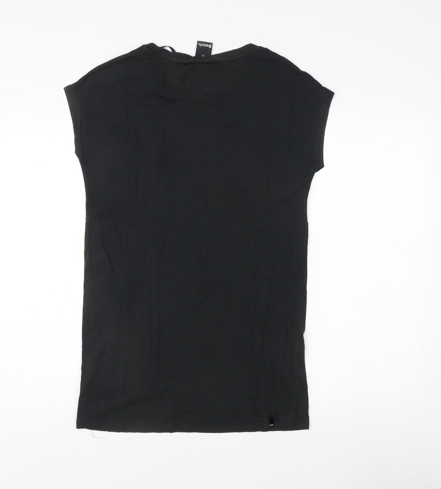 Womens UK Size S Bench Black Basic T-Shirt