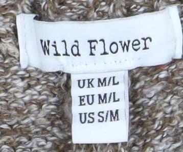 Wild Flower Women's Grey Wide-Leg Trousers M/L