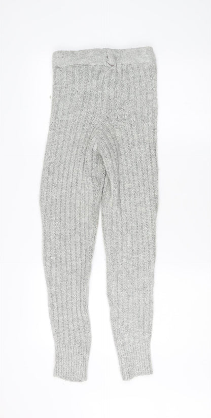 Womens UK Size XS Miss Selfridge Slim Fit Leggings Grey Trousers