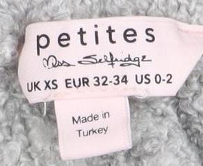 Womens UK Size XS Miss Selfridge Slim Fit Leggings Grey Trousers