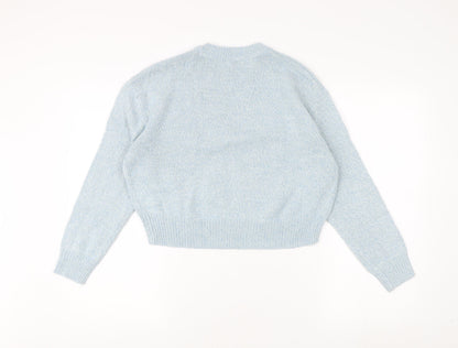 Womens UK Size XS H&M Blue Pullover Jumper