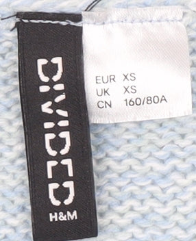 Womens UK Size XS H&M Blue Pullover Jumper